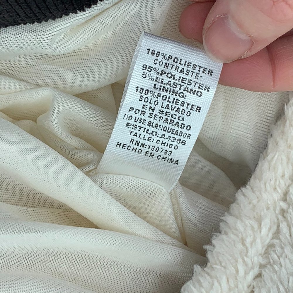 Umgee Cream Sherpa Oversized Fully Lined Pullover - Picture 7 of 8